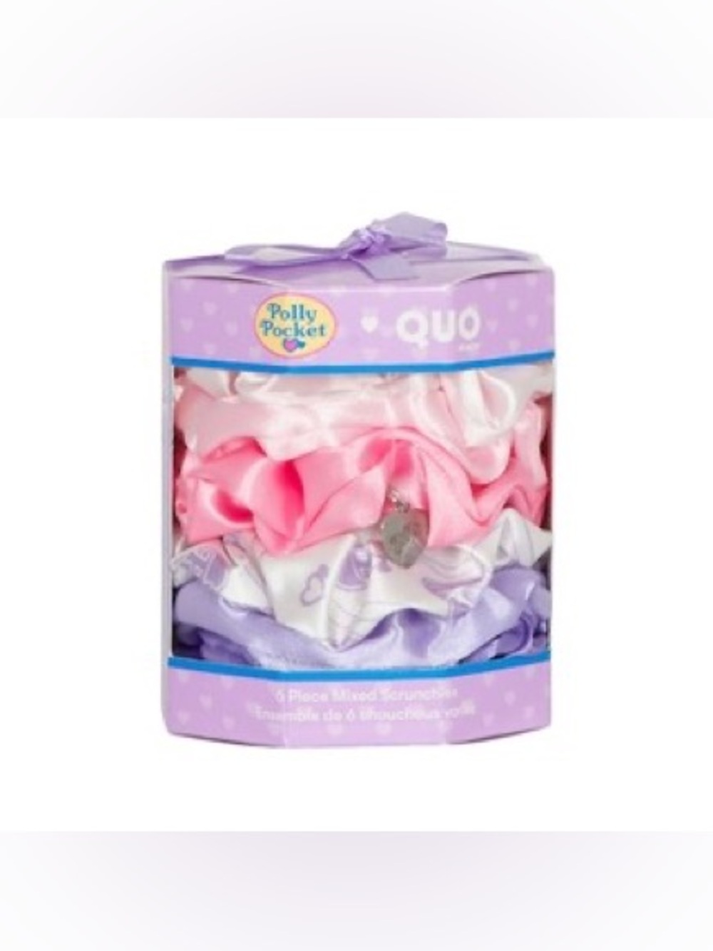Polly Pocket x Quo Beauty Set of 6 Satin Scrunchies
